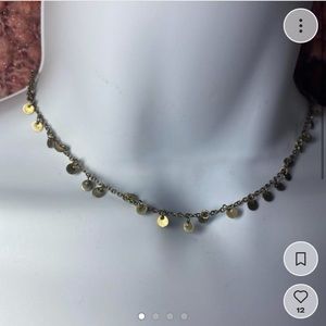 Gold charm necklace